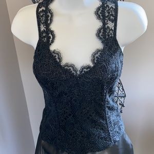 Adrienne Vittadini Plantino  Lace Tank Top Size 12